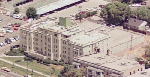 Ambassador Athletic Club, aerial view - Salt Lake City, Utah - Summer 1978